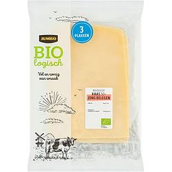 Foto van Jumbo biologische kaas jong belegen 48+ 75g