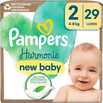 Foto van Pampers harmonie luiers maat 2, 29 luiers, 4kg8kg bij jumbo