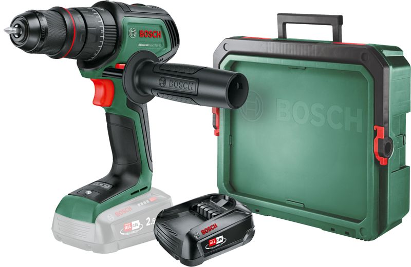 Foto van Bosch advancedimpact 18v-80 + 2.5 ah accu (1x) + systembox s