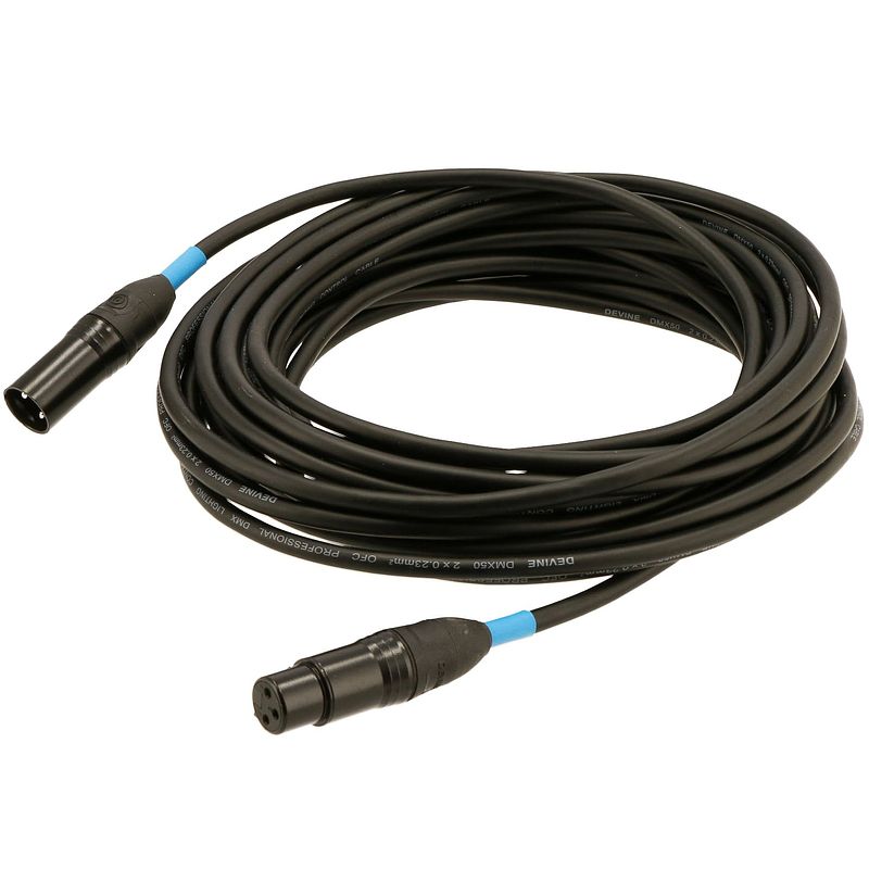 Foto van Devine dmx50/10 dmx-kabel 3-pins xlr 10 meter