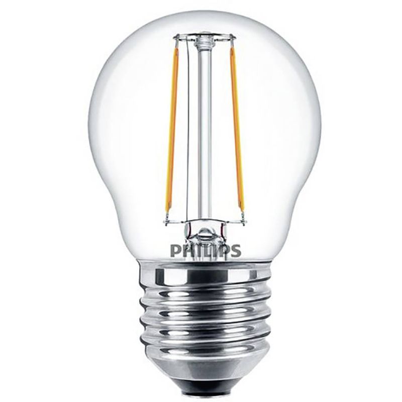 Foto van Philips lighting 34776200 led-lamp energielabel e (a - g) e27 kogel 2 w = 25 w warmwit (ø x l) 45 mm x 78 mm 1 stuk(s)