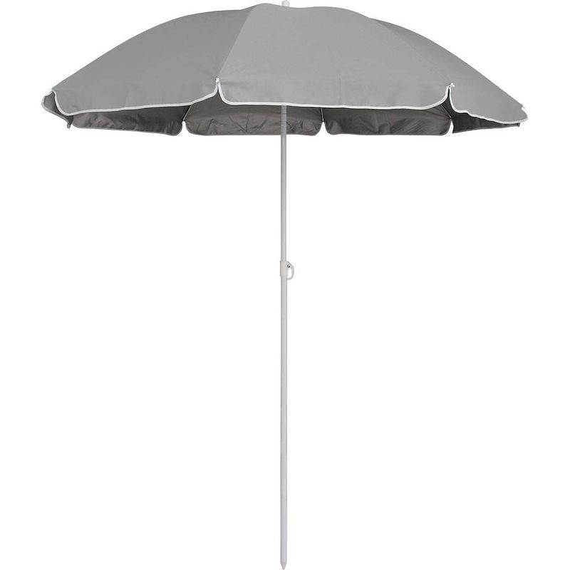 Foto van Eurotrail parasol 180 x 160 cm polyester grijs 3-delig