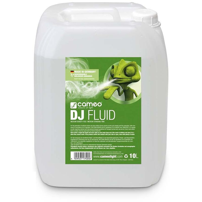 Foto van Cameo dj fluid medium rookvloeistof, 10 liter