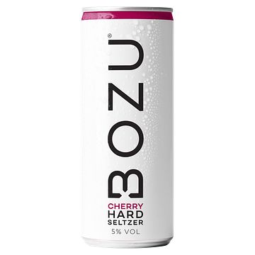 Foto van 2 blikjes a 250330 ml of 2 verpakkingen met 4 of 6 blikjes | bozu hard seltzer cherry 250ml aanbieding bij jumbo