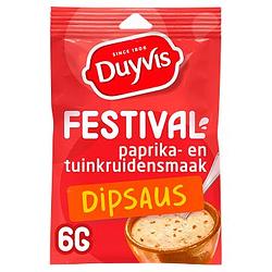 Foto van Duyvis festival paprika tuinkruiden dip saus mix 6gr bij jumbo