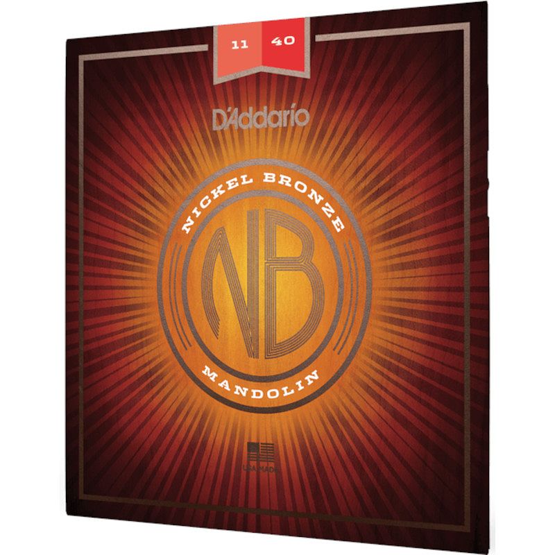 Foto van D'saddario nbm1140 nickel bronze medium 11-40 snaren voor mandoline