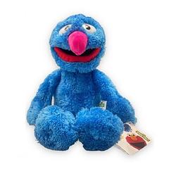 Foto van Sesamstraat pluche knuffel pop - grover - stof -a 26 cm/42 cm staand - knuffeldier