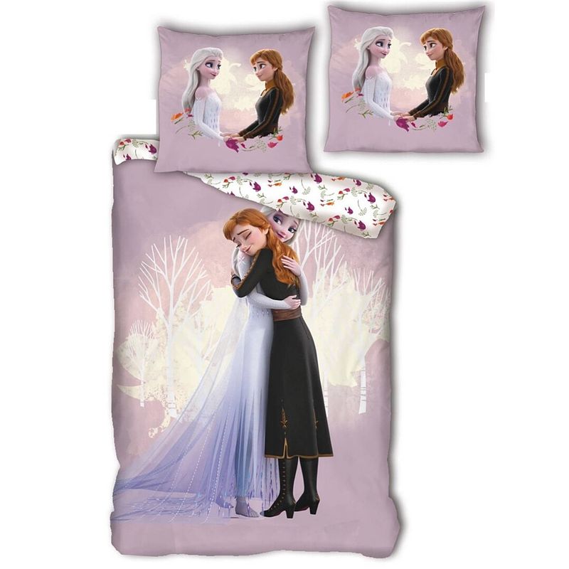 Foto van Disney frozen dekbedovertrek hug - eenpersoons - 140 x 200 cm - polyester