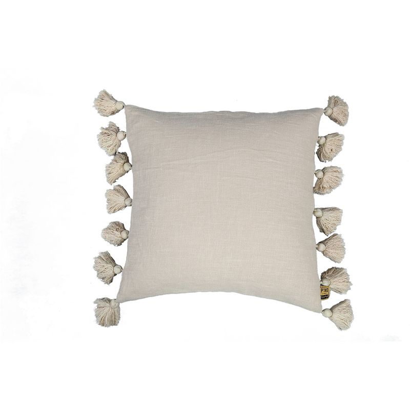 Foto van Ptmd dolly cream cushion with tassels square