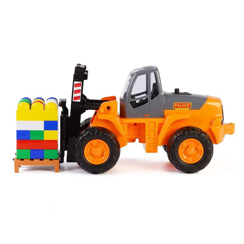 Foto van Polesie wader heftruck constructie set 49x22x23 cm oranje 1450574