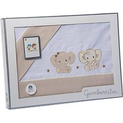 Foto van Gamberritos beddengoed junior 100 x 150 cm katoen beige/wit