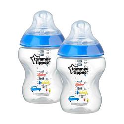 Foto van Tommee tippee 2 flessen ntc 260 ml blauw