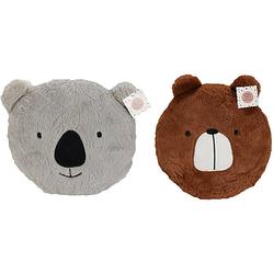 Foto van Dieren sierkussens - set 2x - kinderkamer - beer/koala - 30 cm - polyester - sierkussens