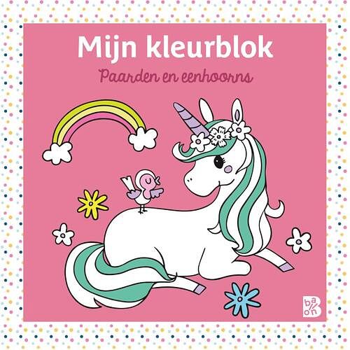 Foto van Mijn kleurblok: paarden en eenhoorns - paperback (9789403230030)