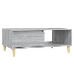 Foto van Vidaxl salontafel 90x60x35 cm spaanplaat grijs sonoma eikenkleurig