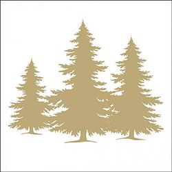 Foto van Ambiente servetten 20 stuks tree silhouette gold