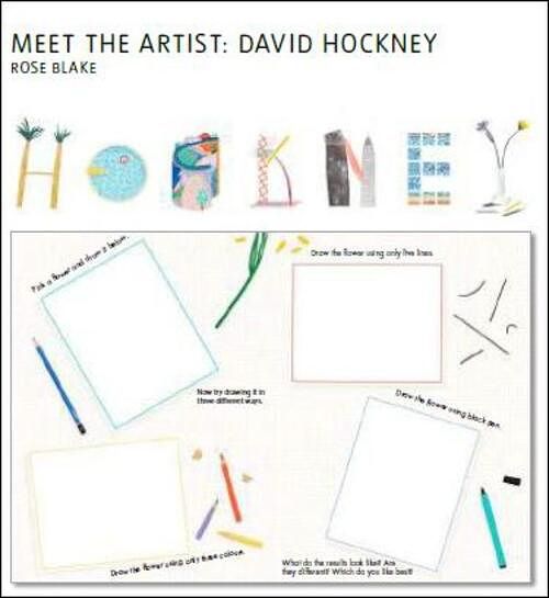 Foto van Meet the artist: david hockney - rose blake - paperback (9781849764469)