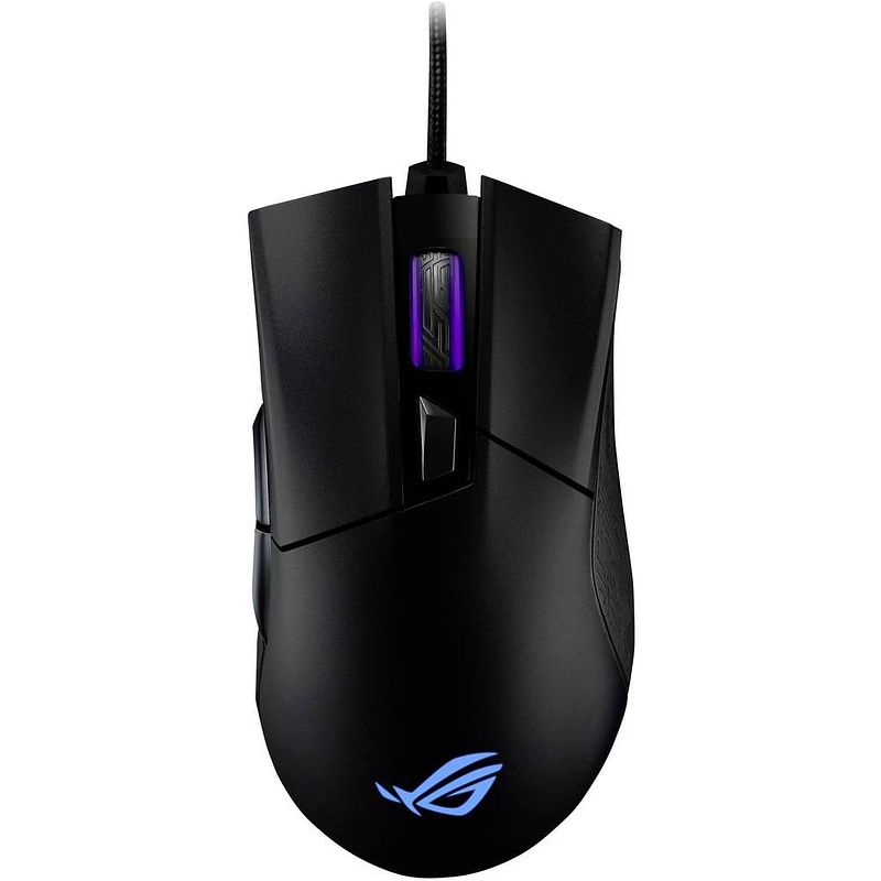 Foto van Asus rog gladius 2 origin gaming-muis usb optisch zwart 12000 dpi verlicht