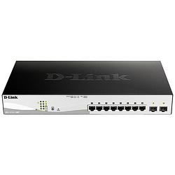 Foto van D-link dgs-1210-10mp/e netwerk switch rj45/sfp 8 + 2 poorten 20 gbit/s poe-functie