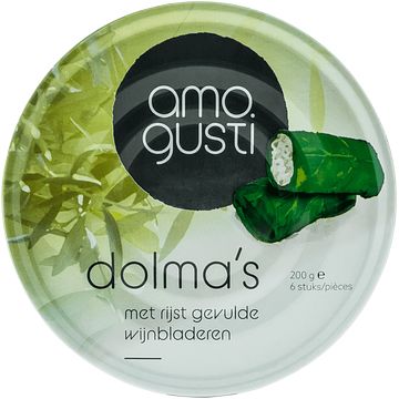 Foto van Amo gusti dolma'ss met rijst gevulde wijnbladeren 200g bij jumbo