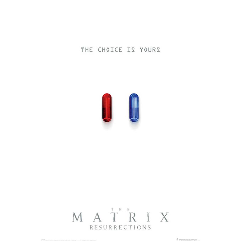 Foto van Pyramid the matrix resurrections the choice is yours poster 61x91,5cm