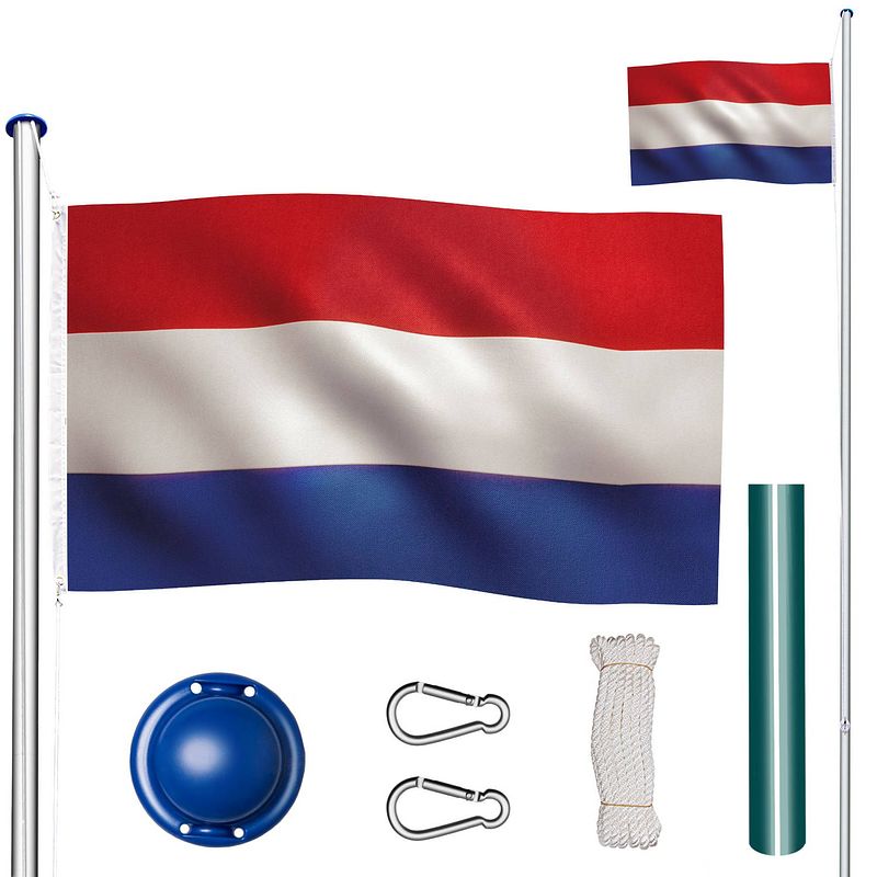Foto van Tectake - aluminium vlaggenmast nederland