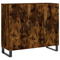 Foto van Vidaxl dressoir 90x34x80 cm bewerkt hout gerookt eikenkleurig