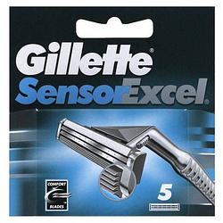 Foto van Gillette sensor excel - 5 stuks - scheermesjes