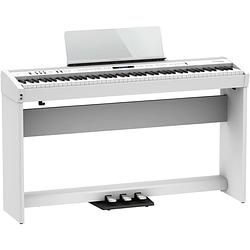 Foto van Roland fp-60x-wh digitale piano wit + onderstel wit + pedaal-unit