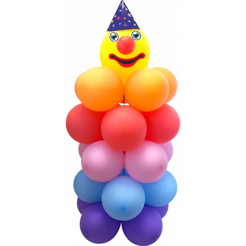 Foto van Doe het zelf ballon set clown - ballonnen