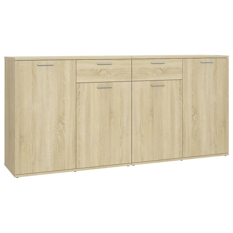 Foto van Vidaxl dressoir 160x36x75 cm spaanplaat sonoma eikenkleurig