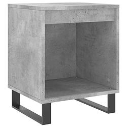 Foto van Vidaxl nachtkastje 40x35x50 cm bewerkt hout betongrijs