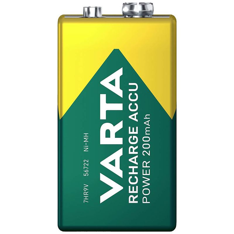 Foto van Varta oplaadbare batterij nimh 9v e 84v 170mah 1st 56722101401