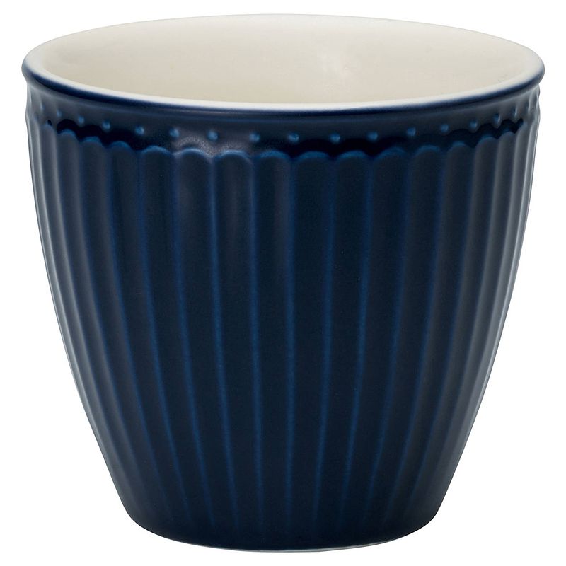 Foto van Greengate beker (latte cup) alice donkerblauw 300 ml - ø 10 cm