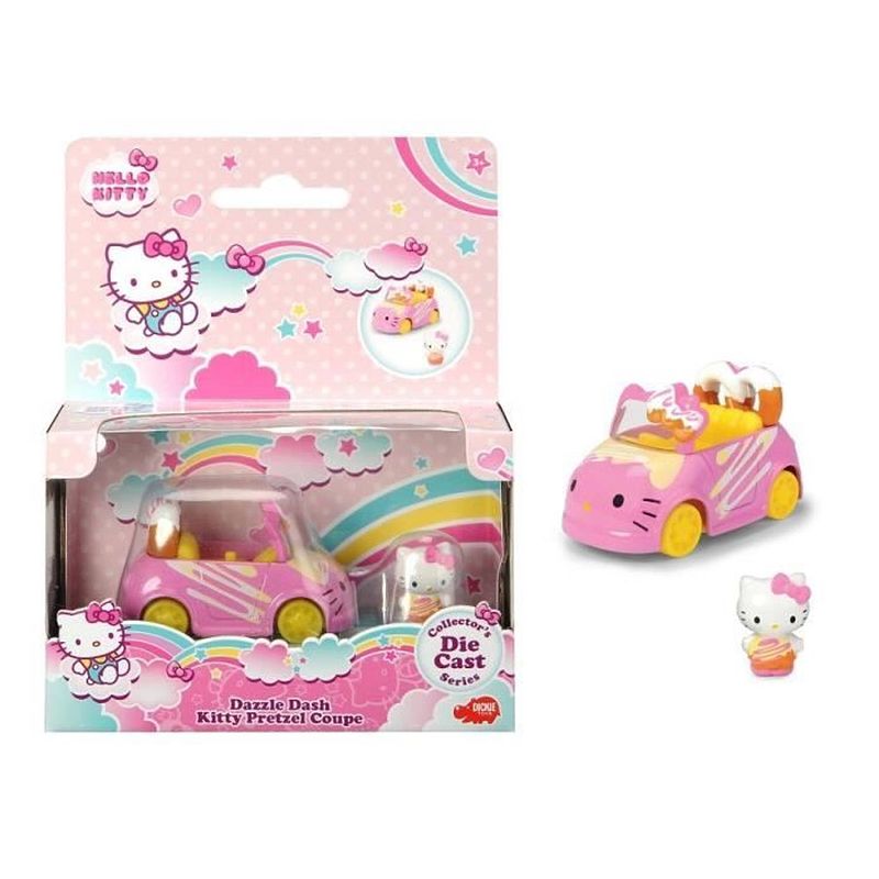 Foto van Hello kitty auto bretzel + 1 beeldje