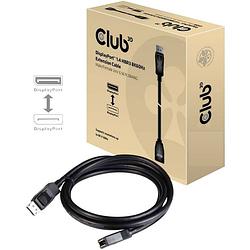 Foto van Club3d displayport verlengkabel displayport stekker, displayport bus 2.00 m zwart cac-1022 displayport-kabel