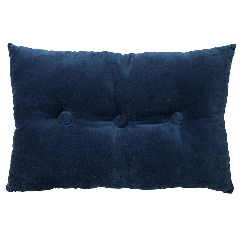 Foto van Dutch decor valerie - sierkussen velvet insignia blue 40x60 cm - blauw - blauw