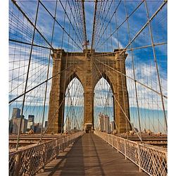 Foto van Dimex brooklyn bridge vlies fotobehang 225x250cm 3-banen