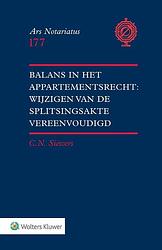 Foto van Balans in het appartementsrecht: wijzigen van de splitsingsakte vereenvoudigd - c.n. sieuwers - paperback (9789013169980)