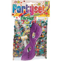 Foto van Carnival toys feestpakket junior 50 gram paars 3-delig one-size