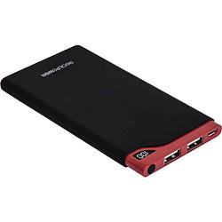 Foto van Realpower pb-6000s powerbank 6000 mah lipo rood/zwart