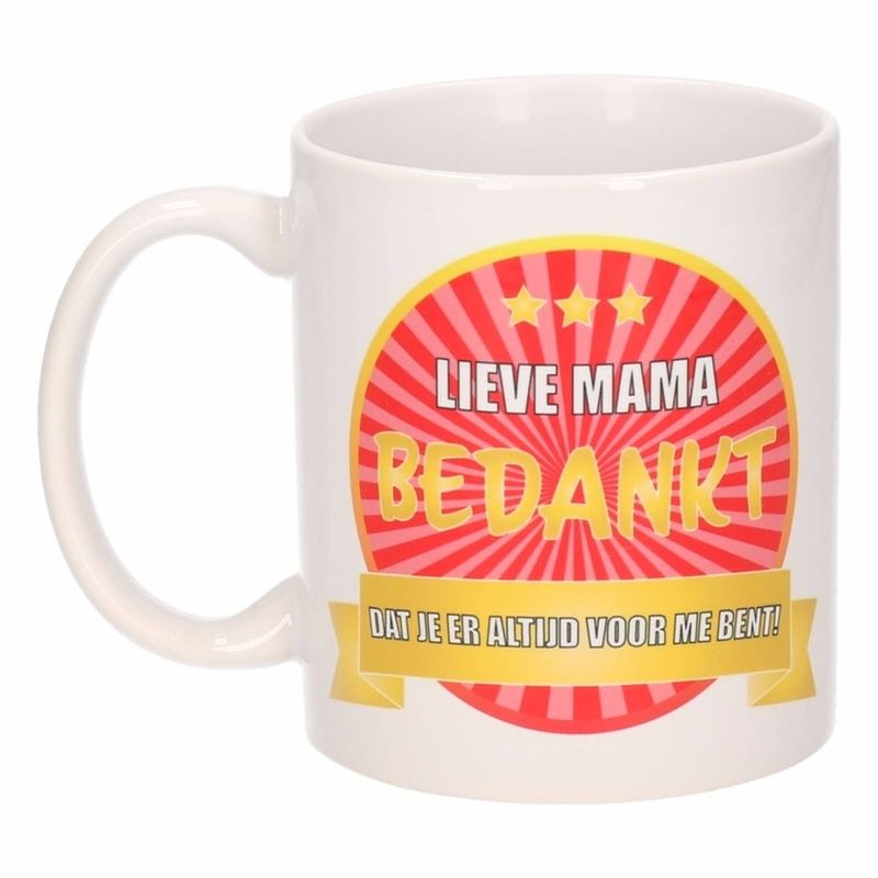 Foto van Lieve mama bedankt mok / beker 300 ml