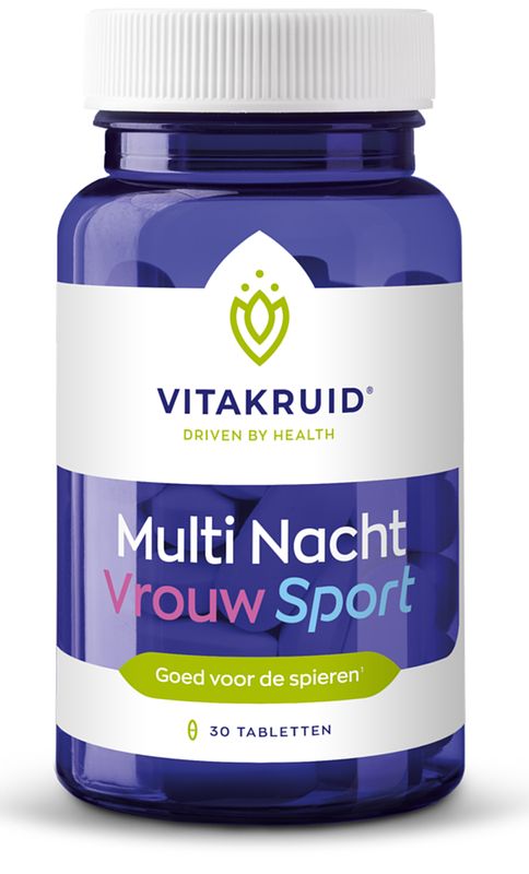 Foto van Vitakruid multi nacht vrouw sport tabletten