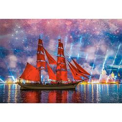 Foto van Castorland legpuzzel red frigate 68 x 47 cm 1000 stukjes