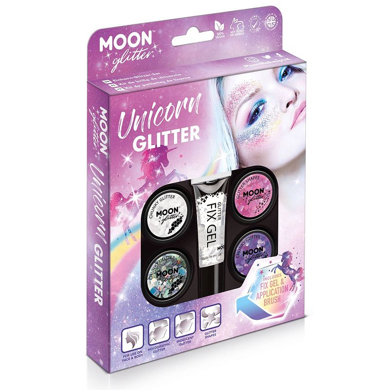 Foto van Moon creations unicorn glitter boxset 6-delig