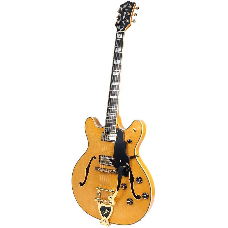 Foto van Guild starfire vi blonde semi-akoestische gitaar