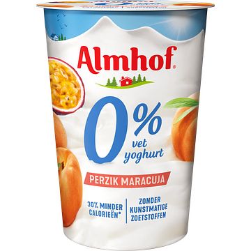 Foto van Almhof 0% vet yoghurt perzik maracuja bij jumbo