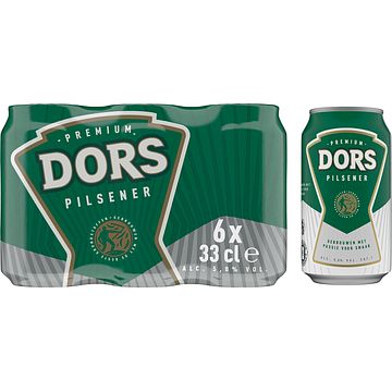 Foto van Dors pils blik 6 x 330ml bij jumbo