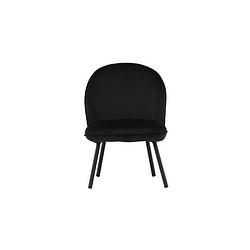 Foto van Polar fauteuil velours zwart.