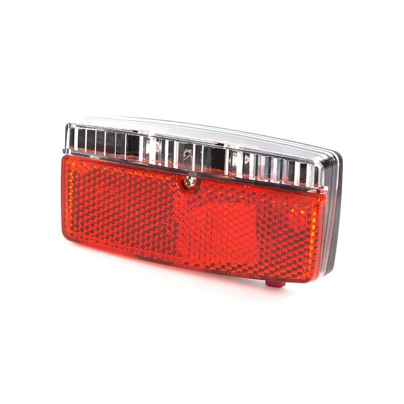 Foto van Ikzi light achterlicht tech led batterijen 10 cm rood